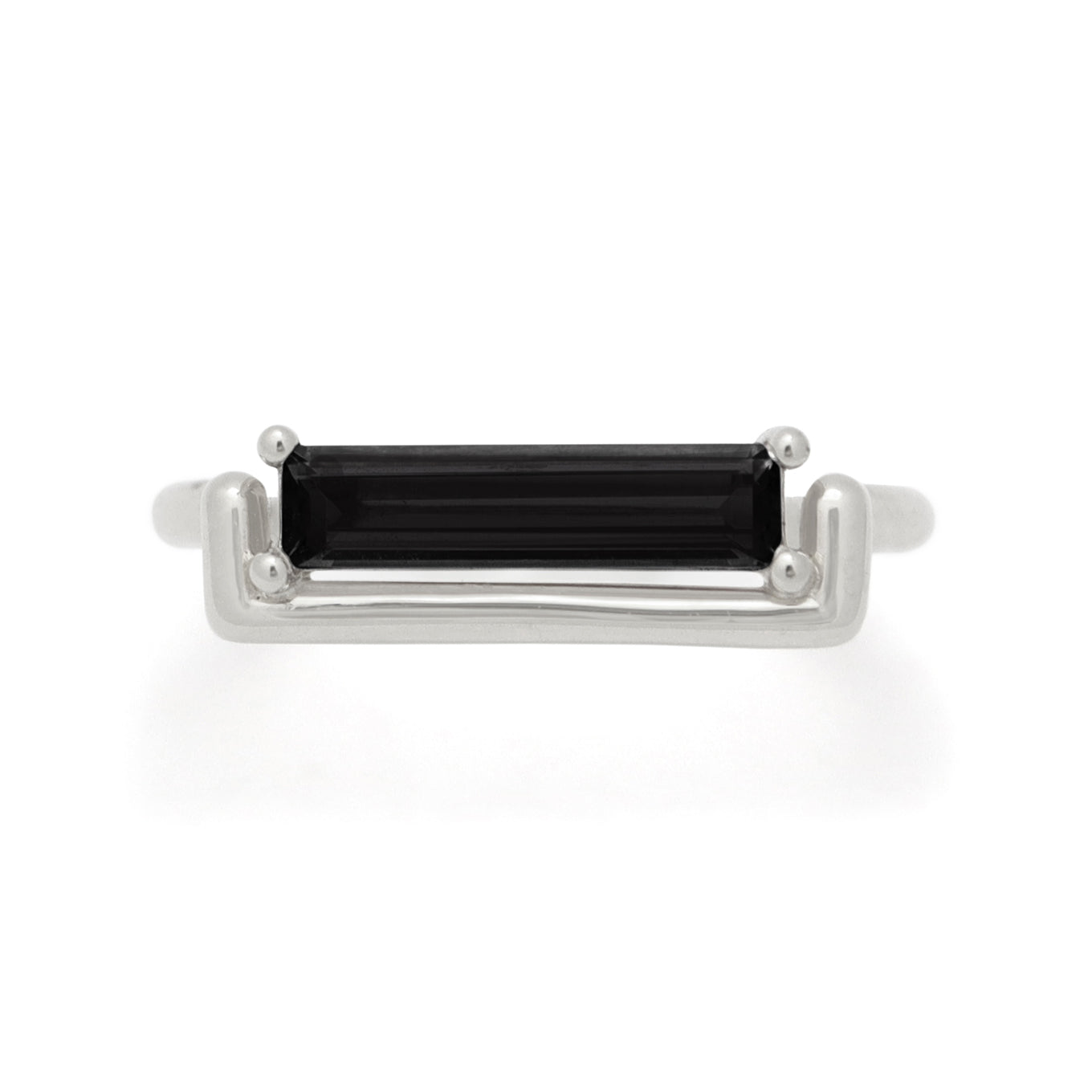 May Ring • Black Spinel • White Gold •