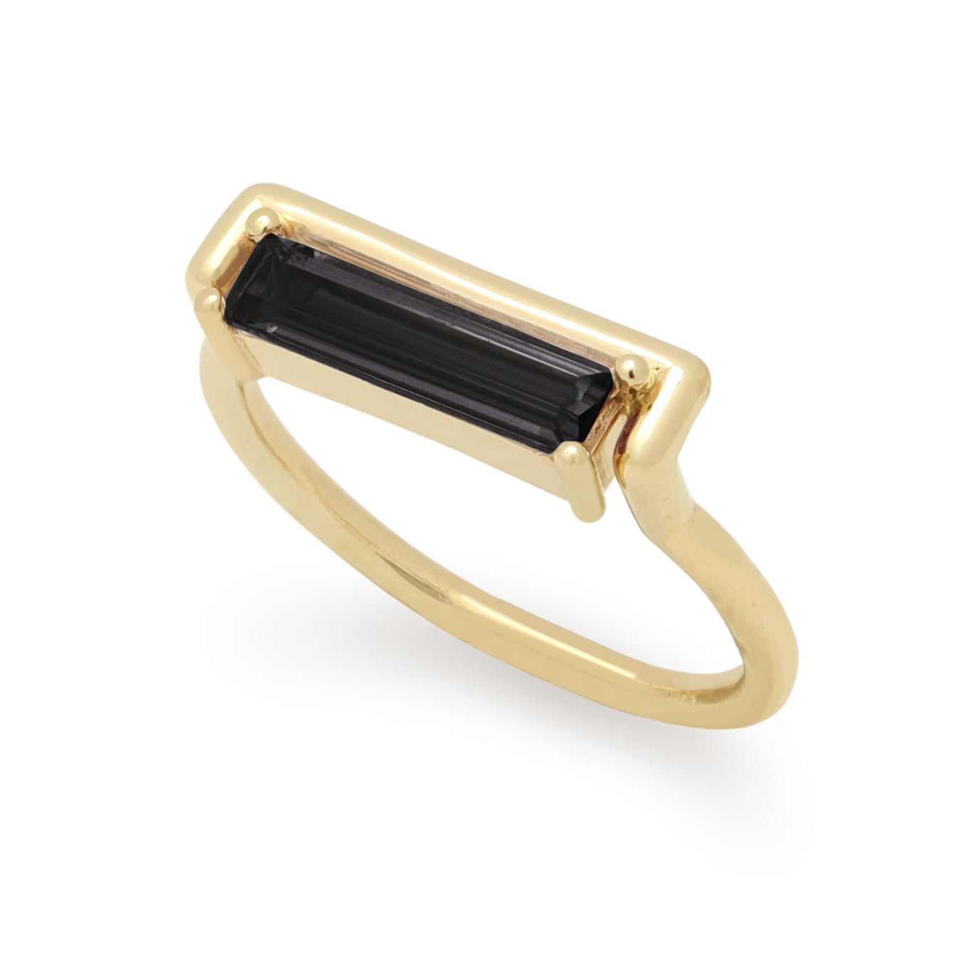 May Ring • Black Spinel • Yellow Gold •