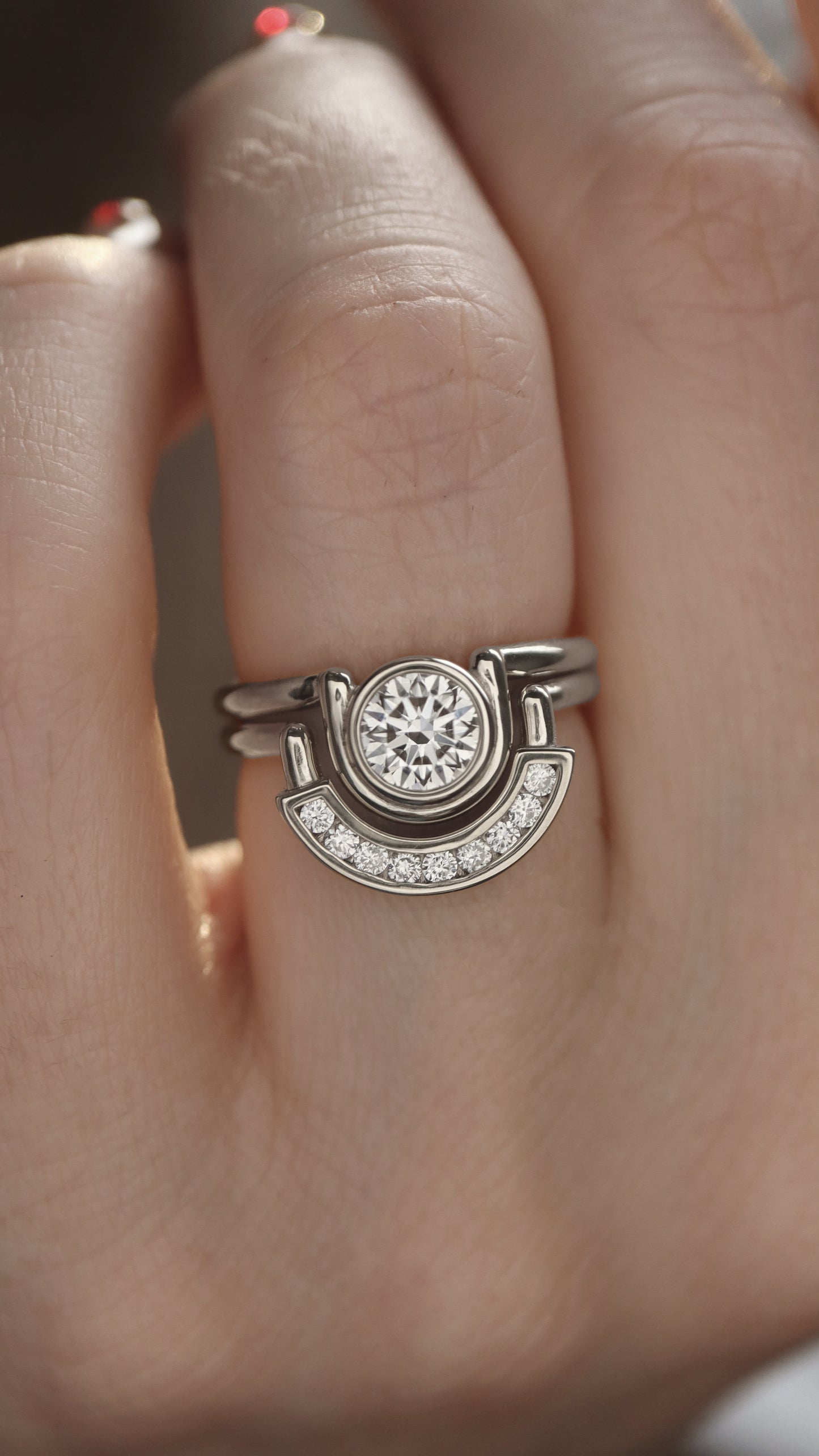 Tide Ring • White Diamond • White Gold