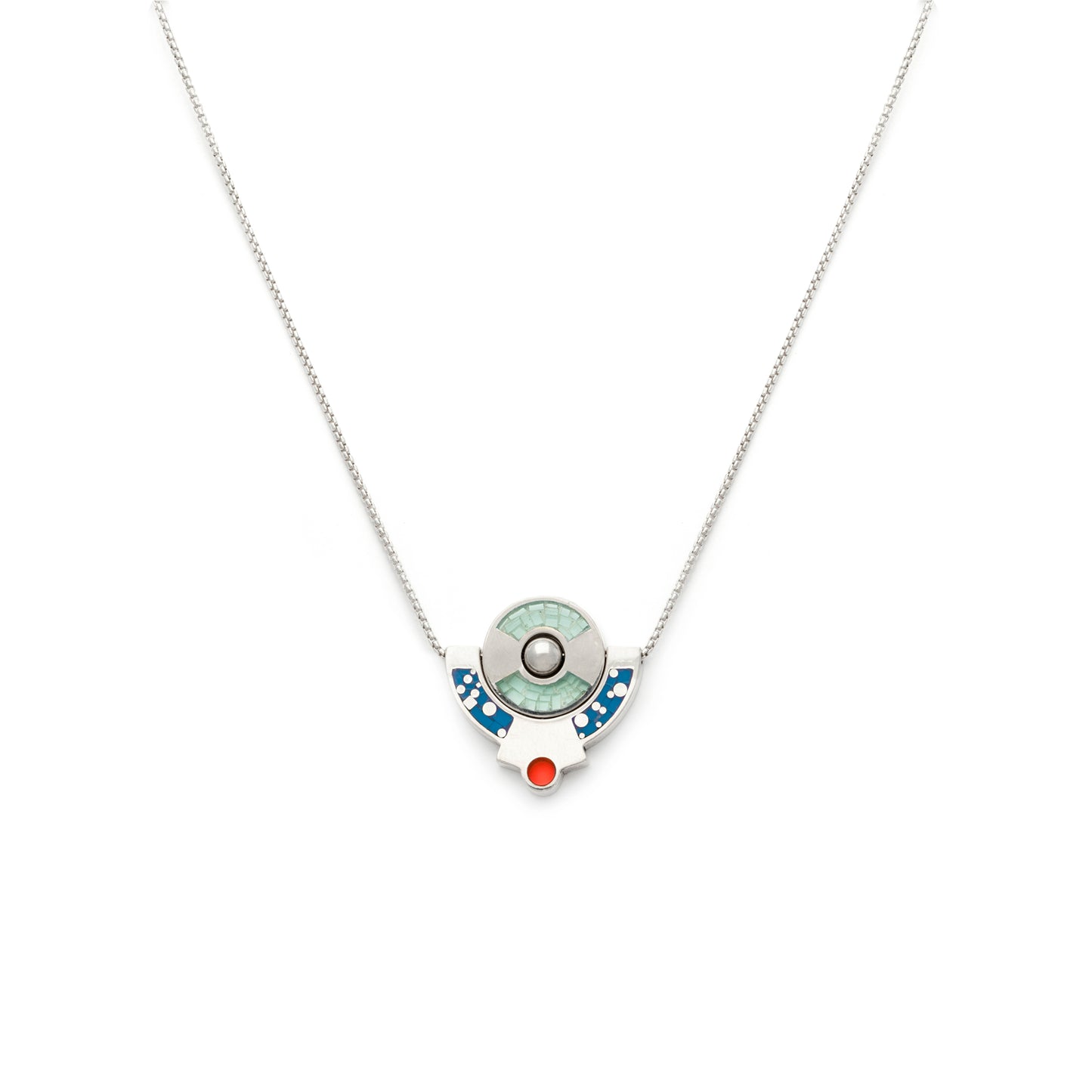 Petit Lapin Necklace • Silver • Blue