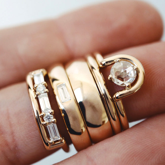 Rounded Band Ring Gold Ring Gold Wedding Ring Gold Wedding Band Erica Leal Jewellery Erica Leal Jewelry Vancouver Jeweler Vancouver Jeweller Handmade Ring Handmade jewellery