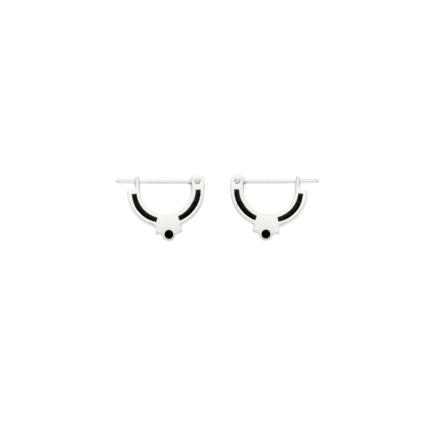 Emma Hoop • Silver • Black