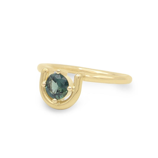 Lindy Ring • Teal Montana Sapphire •