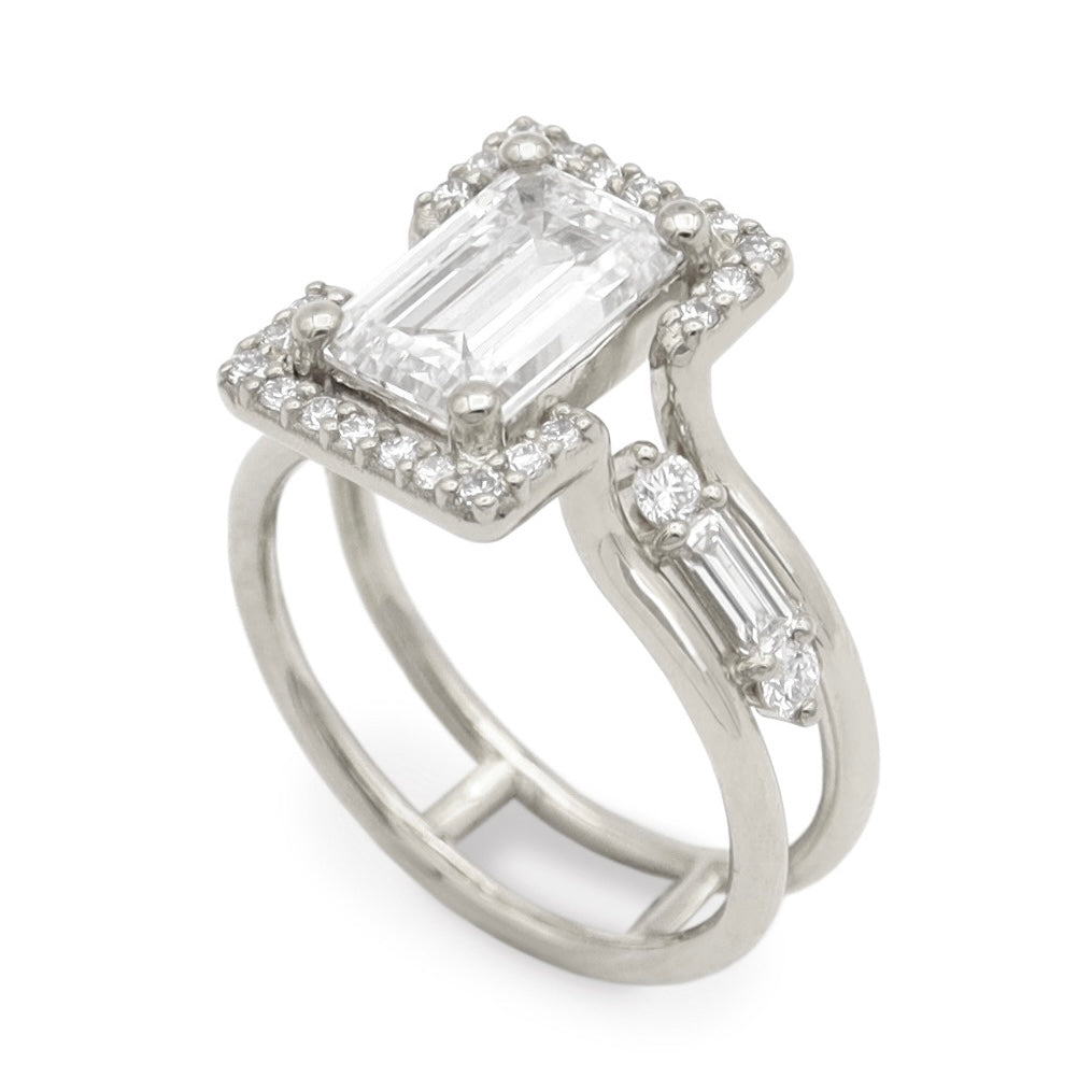 April Rings April Ring • White Diamond • White Gold – Erica Leal Jewellery