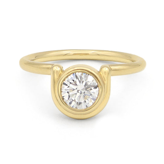 Ossa Ring • White Diamond • Yellow Gold