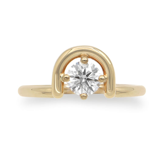 Lindy Ring • White Diamond • Yellow Gold