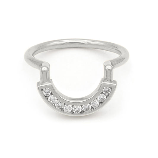 Tide Ring • White Diamond • White Gold