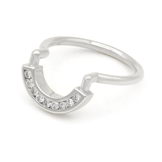 Tide Ring • White Diamond • White Gold