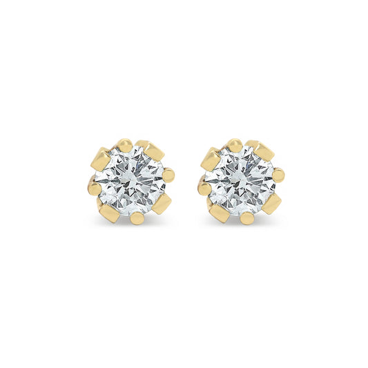 Anne Studs • Diamond • 14K Yellow Gold