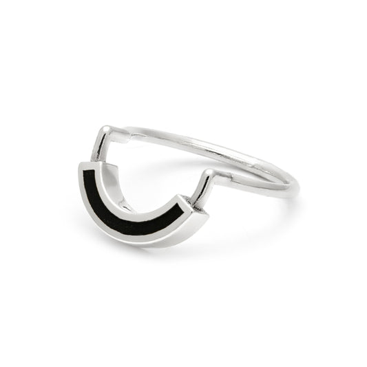 Pacis Ring • Silver • Solid Inlay • Black