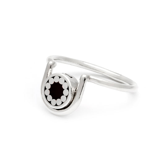 Pax Ring • Silver • Black