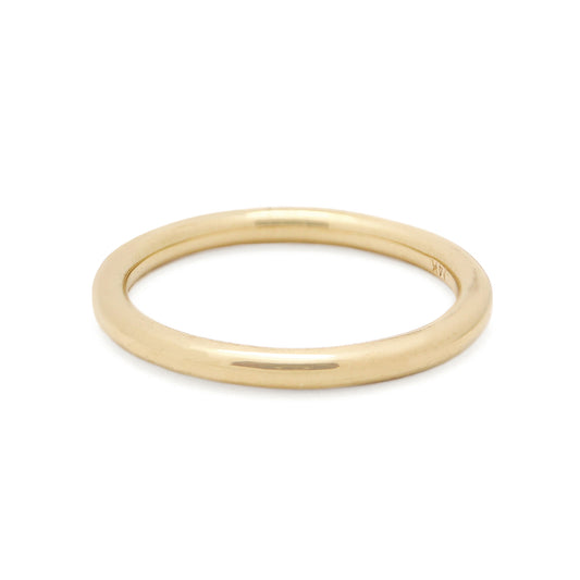 Rounded Band Ring Gold Ring Gold Wedding Ring Gold Wedding Band Erica Leal Jewellery Erica Leal Jewelry Vancouver Jeweler Vancouver Jeweller Handmade Ring Handmade jewellery