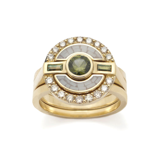 Sophie Ring • Green Sapphire •