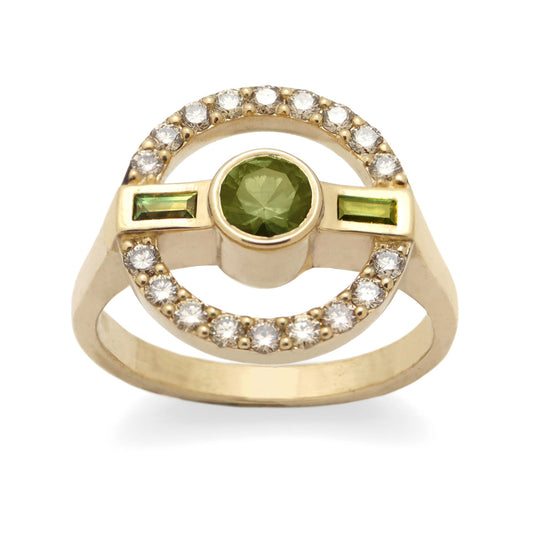 Sophie Ring • Green Sapphire •