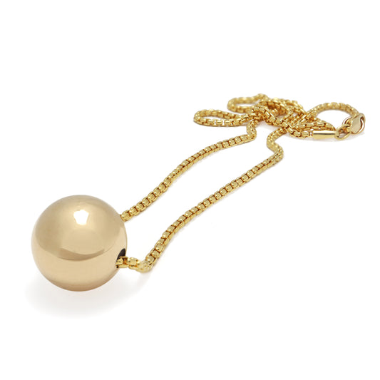 Sphere Necklace Gold Sphere Necklace Erica Leal Jewellery Erica Leal Jewelry Vancouver Jeweler Vancouver Jeweller Handmade Necklace Handmade jewellery 