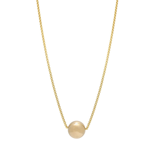 Sphere Necklace Gold Sphere Necklace Erica Leal Jewellery Erica Leal Jewelry Vancouver Jeweler Vancouver Jeweller Handmade Necklace Handmade jewellery