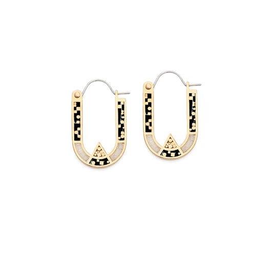 Wray Earrings • Bronze • Black